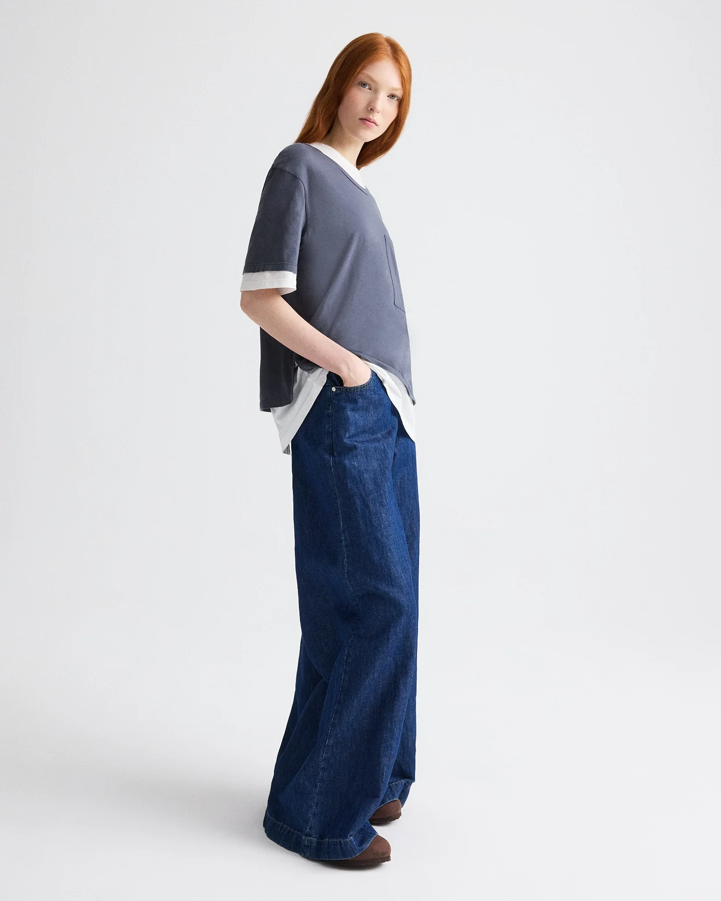 Double Up Tee in Supima Cotton - Image 4