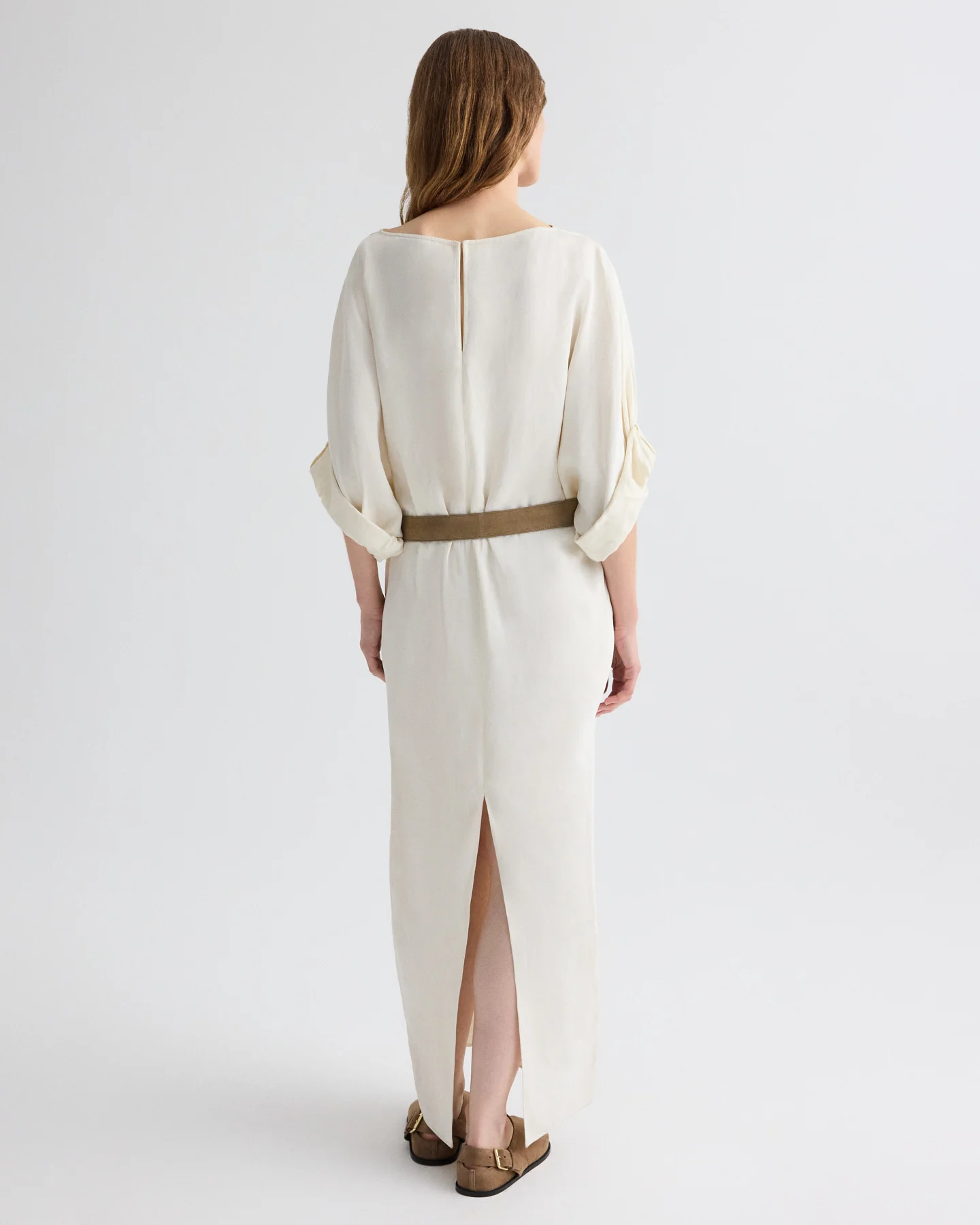 Dress for B Dress in Coated Viscose Linen - Image 5