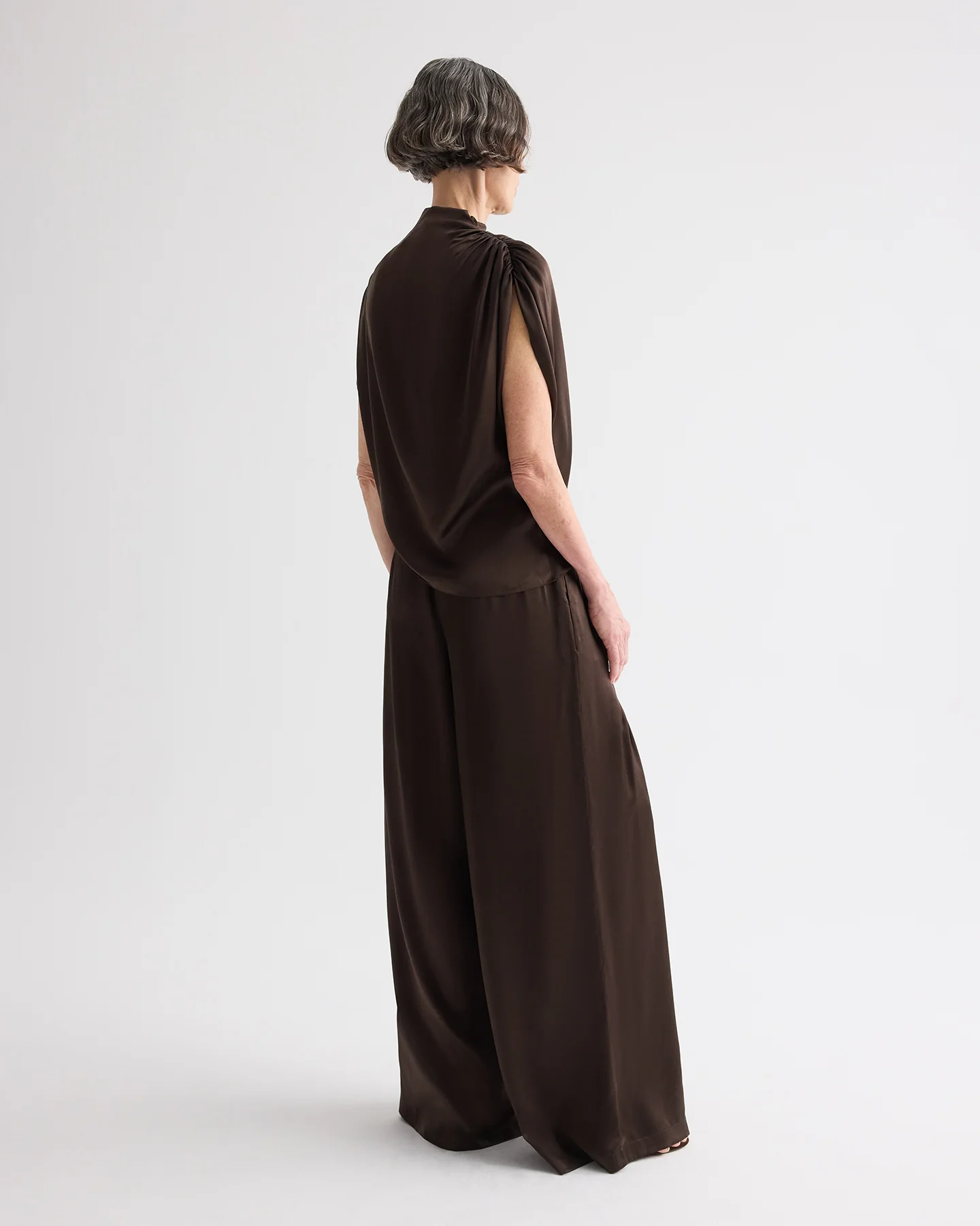 Drew Pant in Washed Silk Charmeuse - Image 4