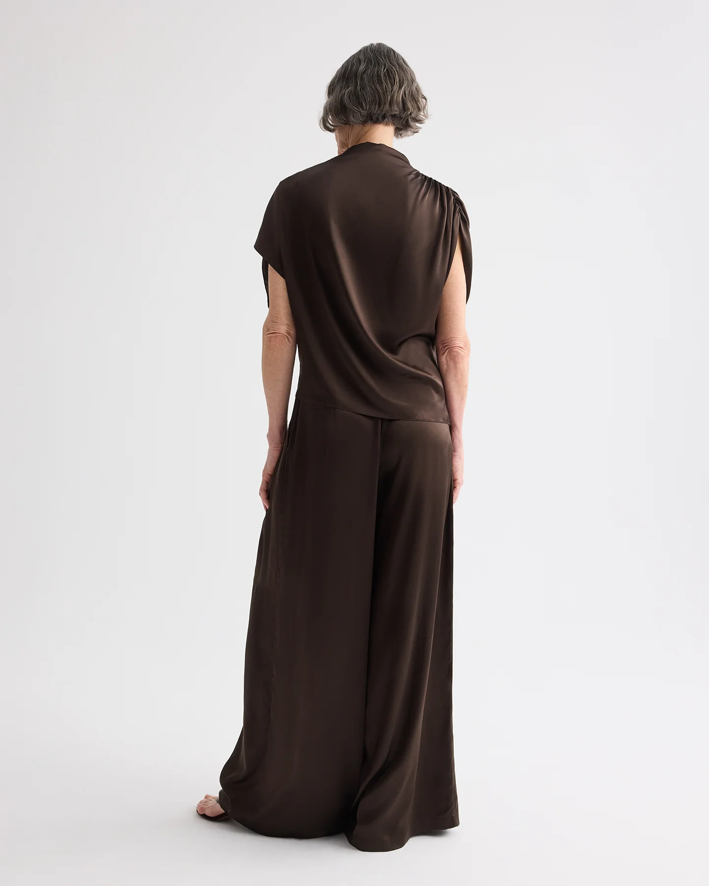 Drew Pant in Washed Silk Charmeuse - Image 5