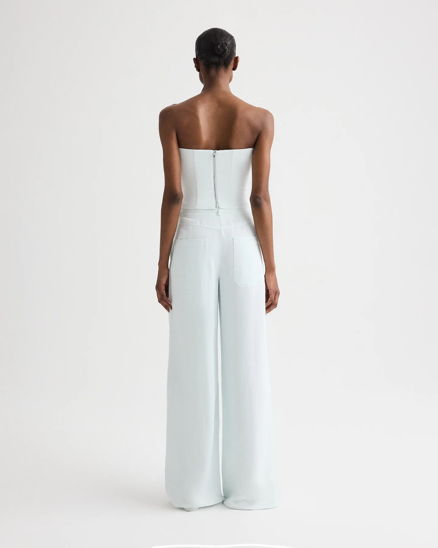Dylan Pant in Coated Viscose Linen - Image 5