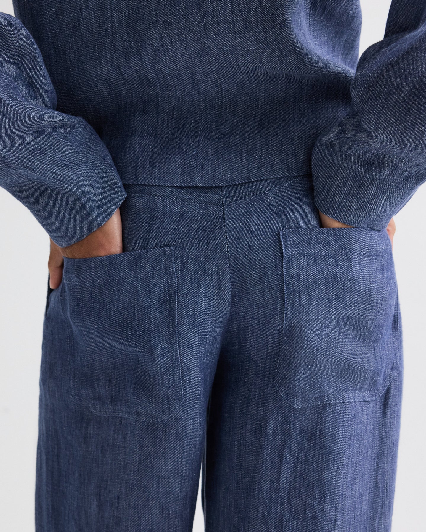 Dylan Pant in Washed Hemp Denim - Image 4