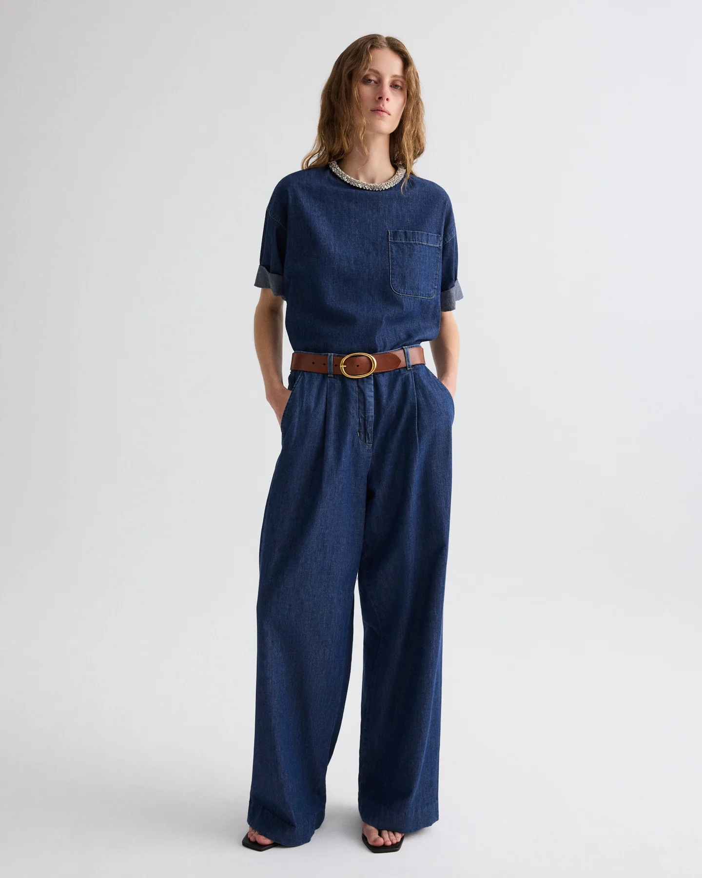 Hudson St. Pant in Denim - Image 2