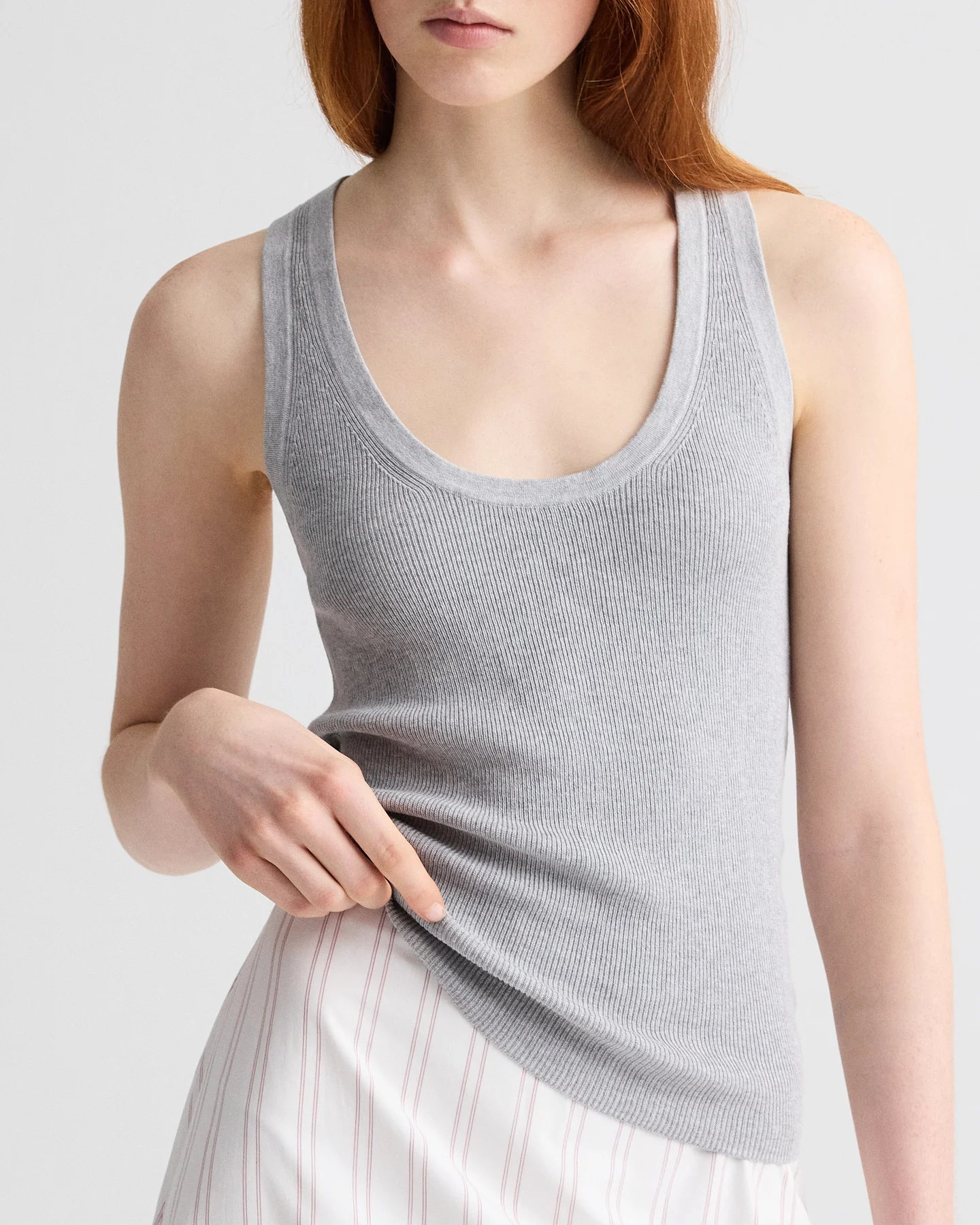 First Layer Tank in Cotton Silk Yarn - Image 3