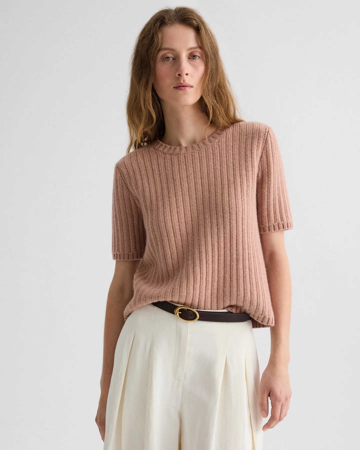 Float Stitch Audrey Sweater in Italian Cashmere