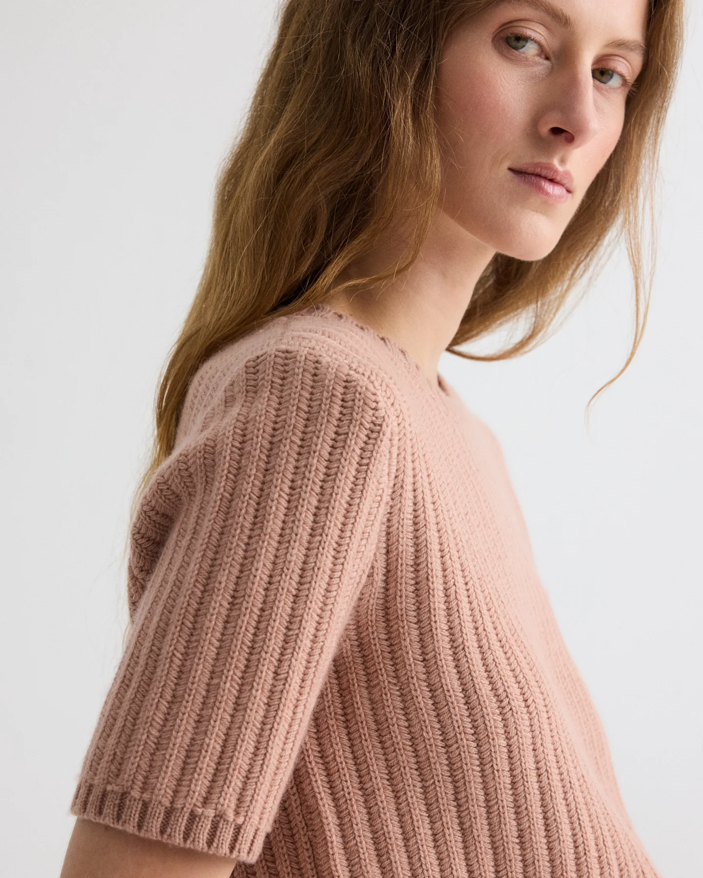 Float Stitch Audrey Sweater in Italian Cashmere - Image 4