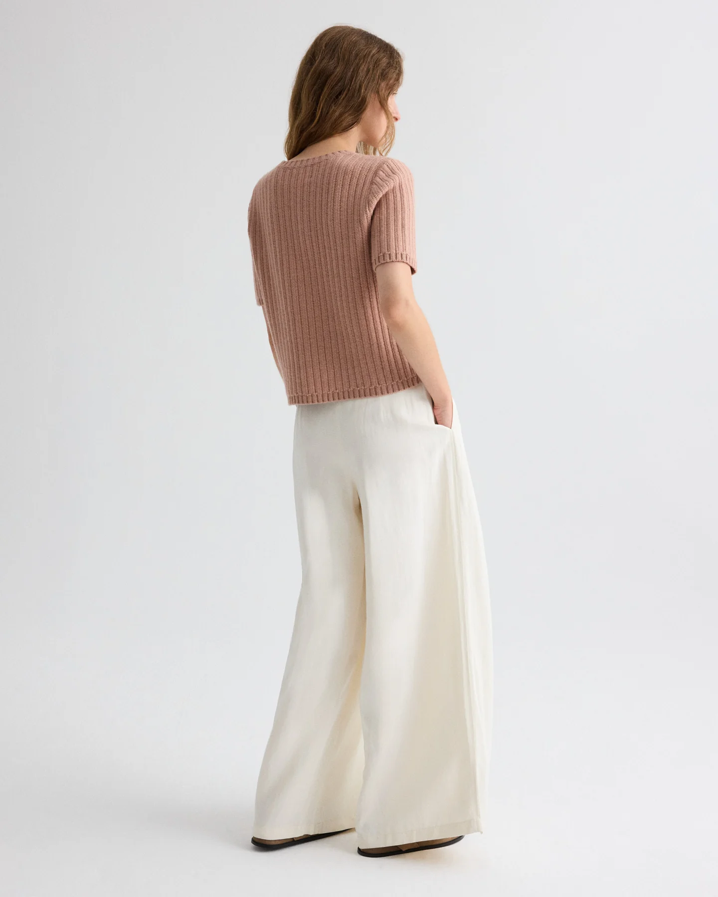 Float Stitch Audrey Sweater in Italian Cashmere - Image 5