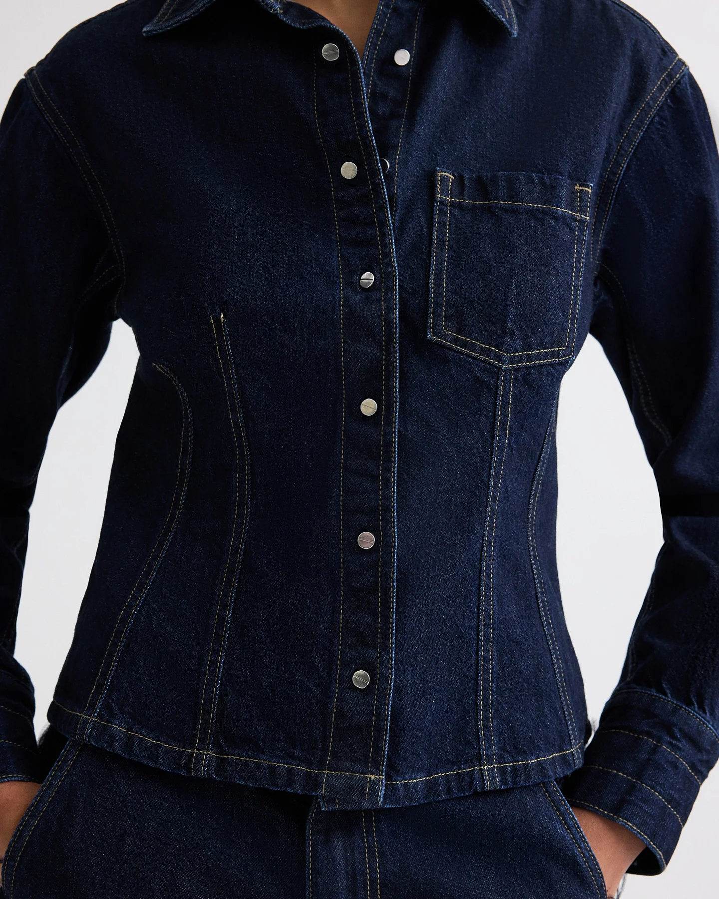 Franny Top in Denim
