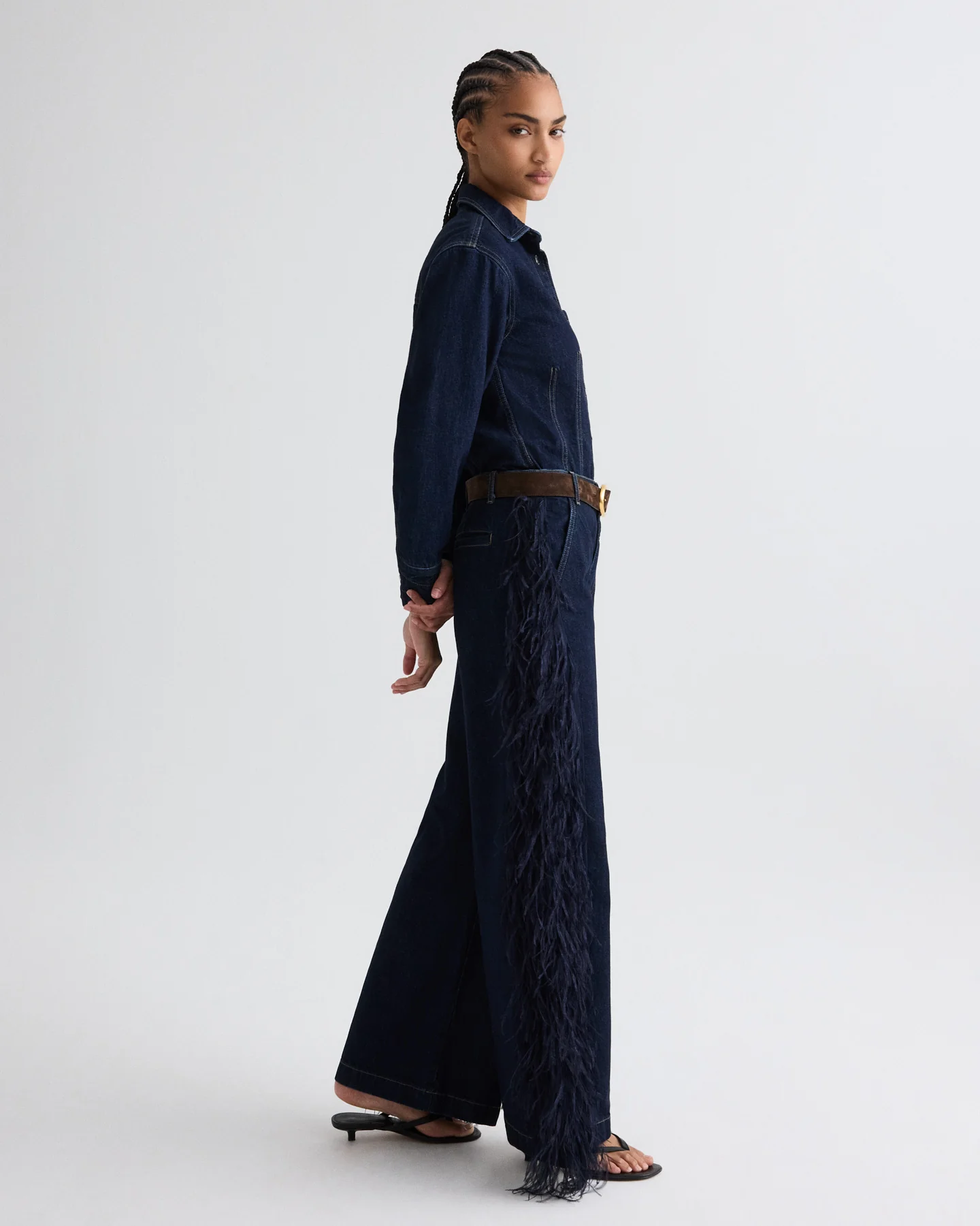 Franny Top in Denim - Image 4