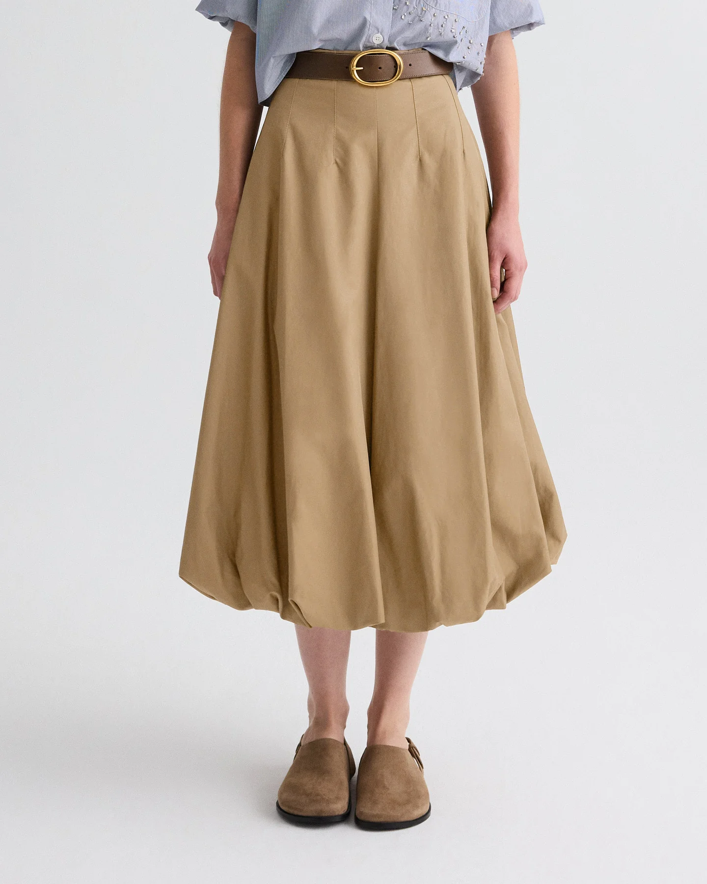 Full Intentions Skirt in Trench Chino Twill - Image 2