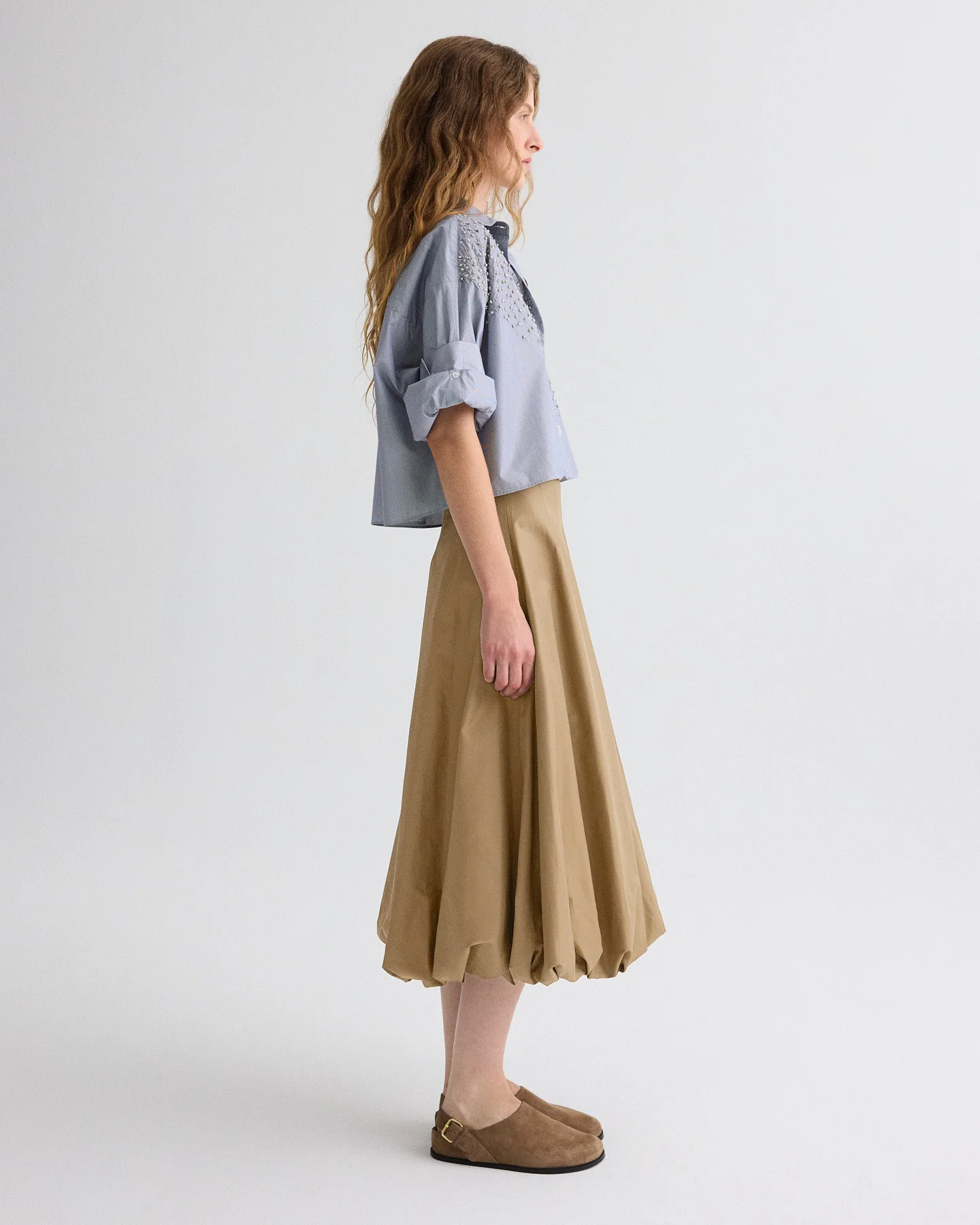 Full Intentions Skirt in Trench Chino Twill - Image 4
