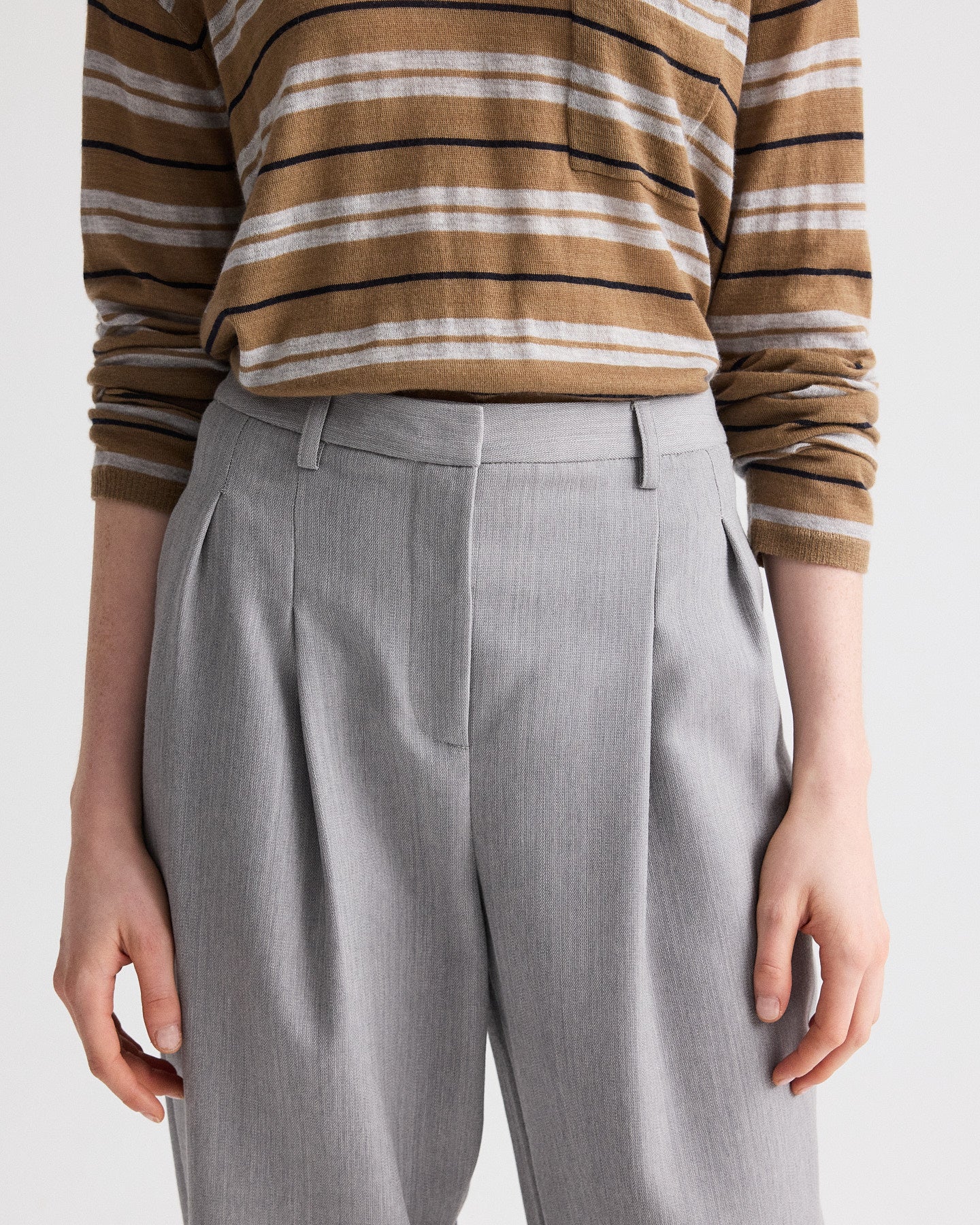 Fulton St. Pant in Compact Wool Suiting - Image 3
