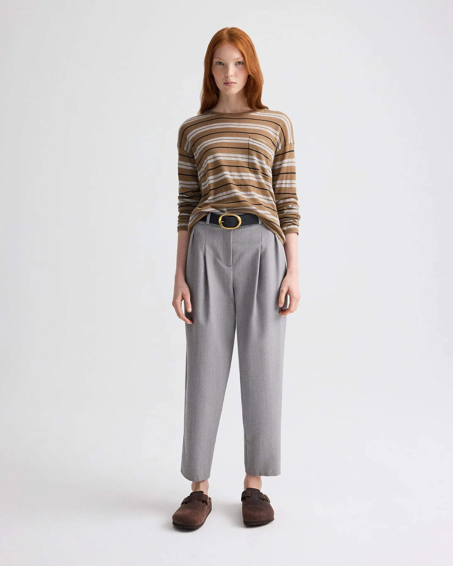 Fulton St. Pant in Compact Wool Suiting - Image 4
