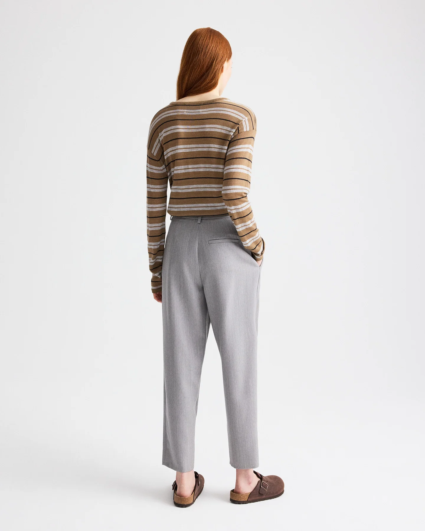 Fulton St. Pant in Compact Wool Suiting - Image 5