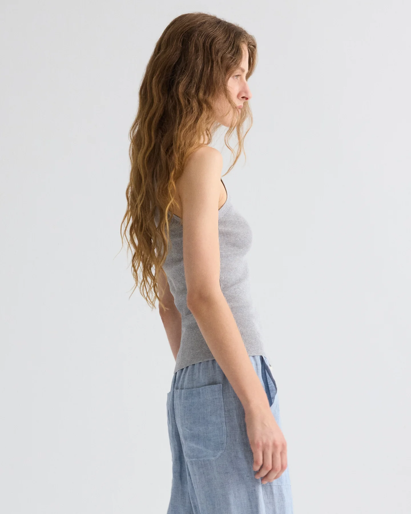 Harbor Tank in Cotton Silk - Image 4