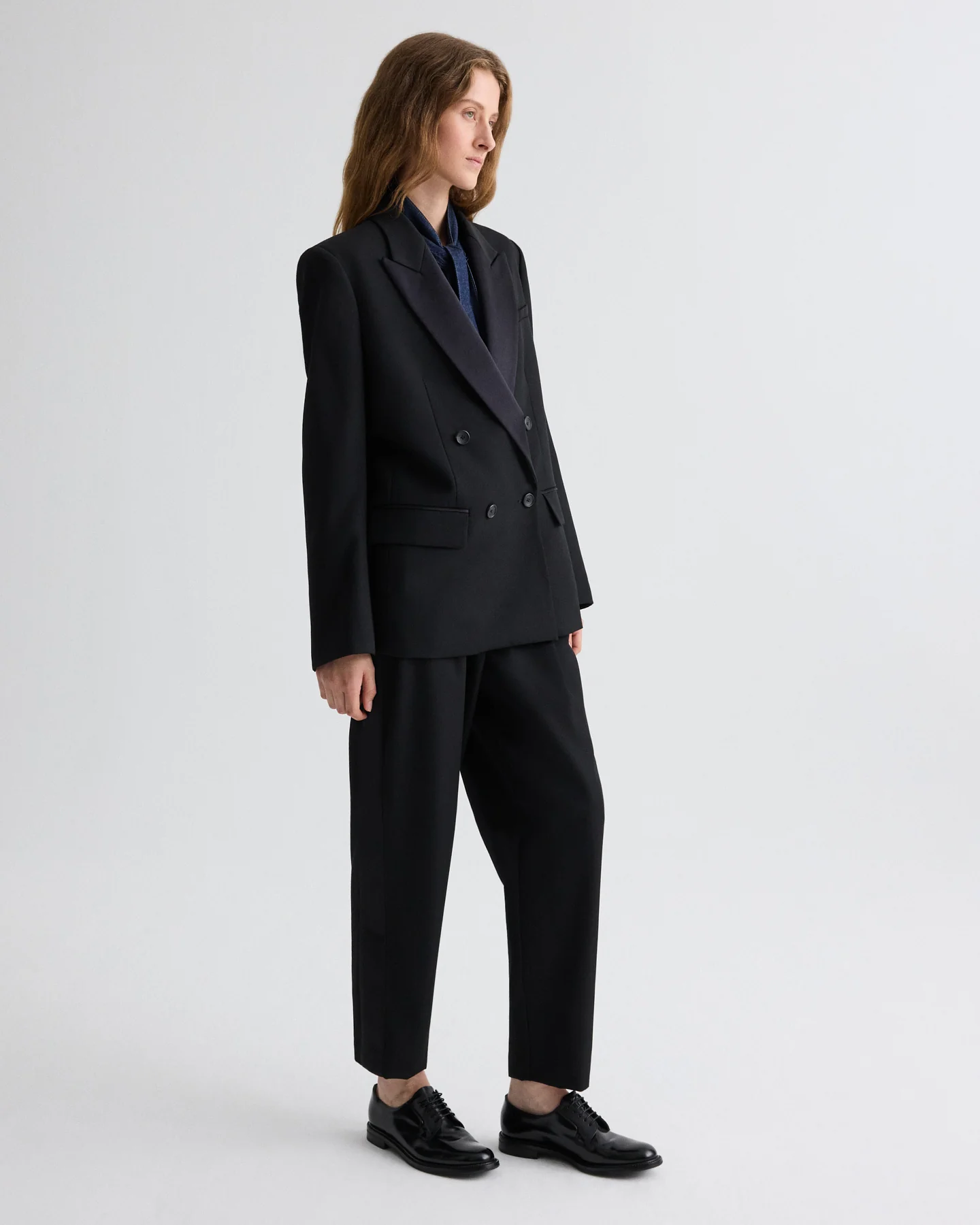 Harper Blazer in Compact Tux Suiting - Image 4