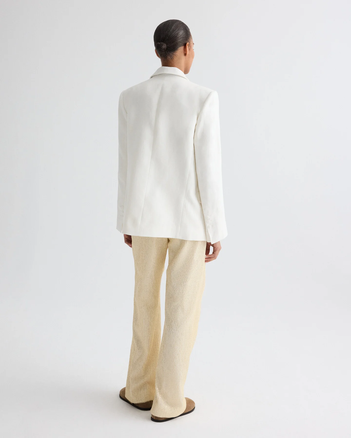 Harper Blazer in Weave Linen - Image 5