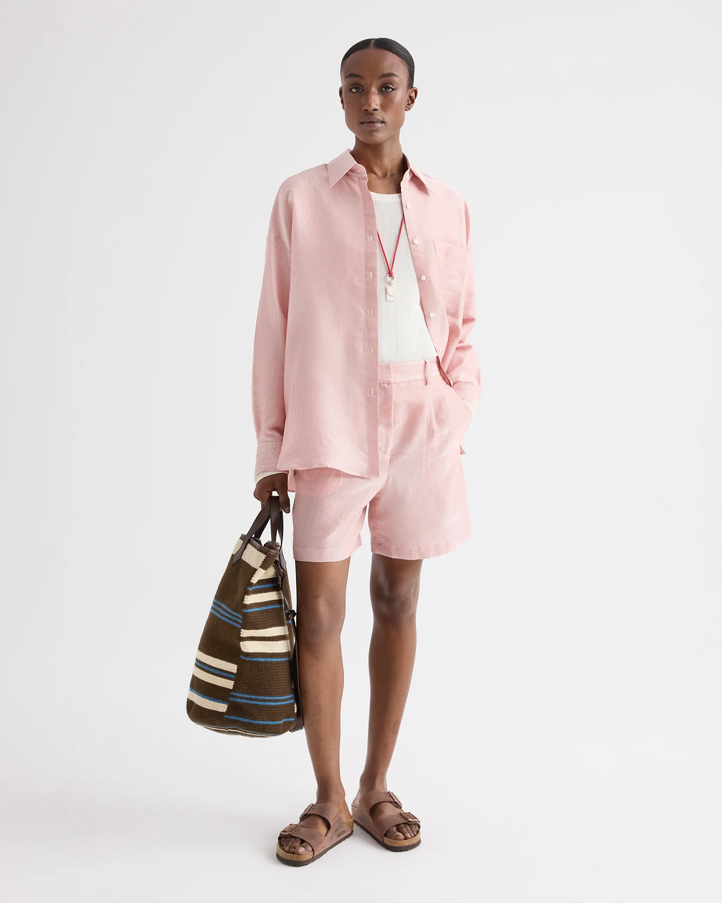 Henry St Short in Cotton Stripes