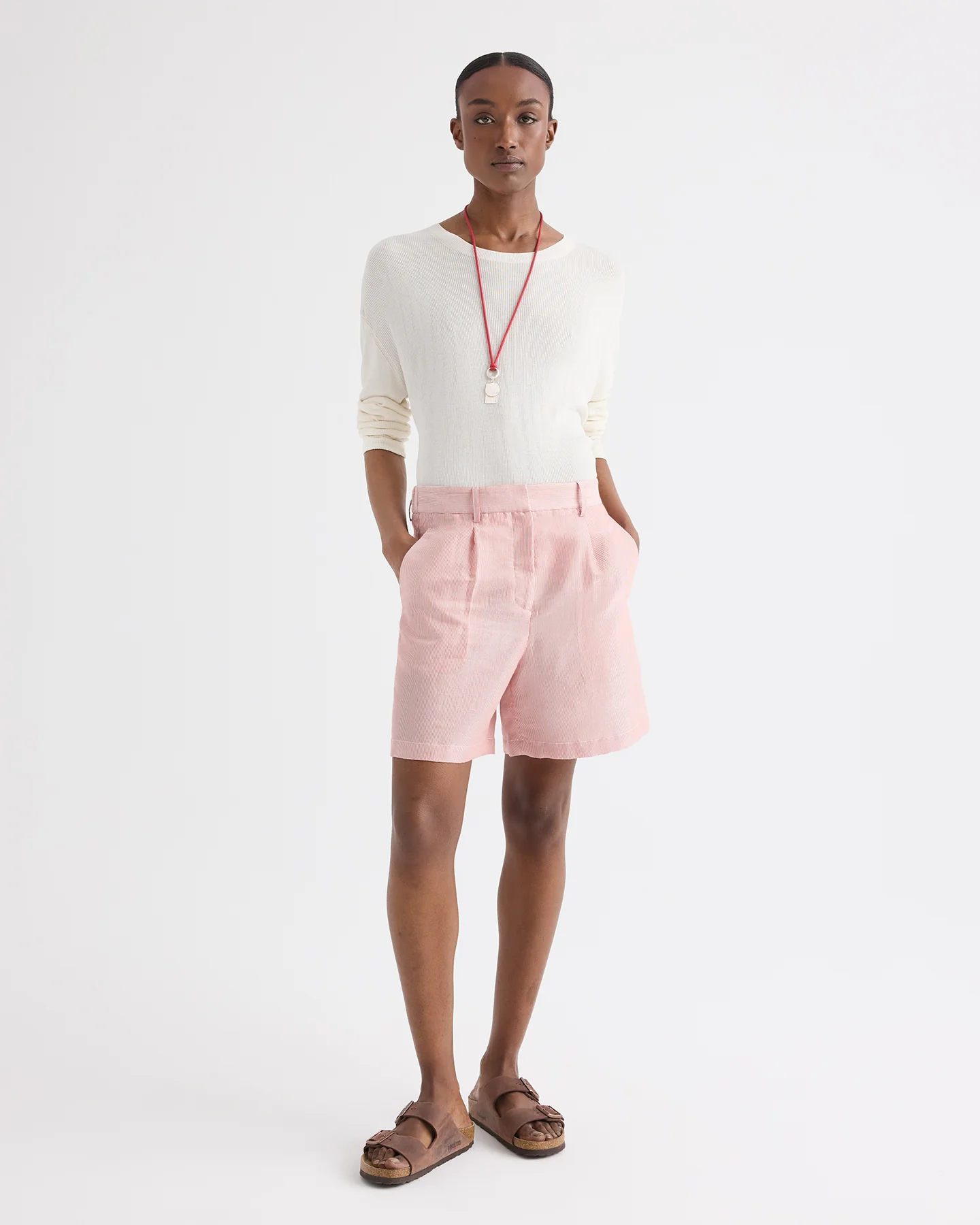 Henry St Short in Cotton Stripes - Image 3