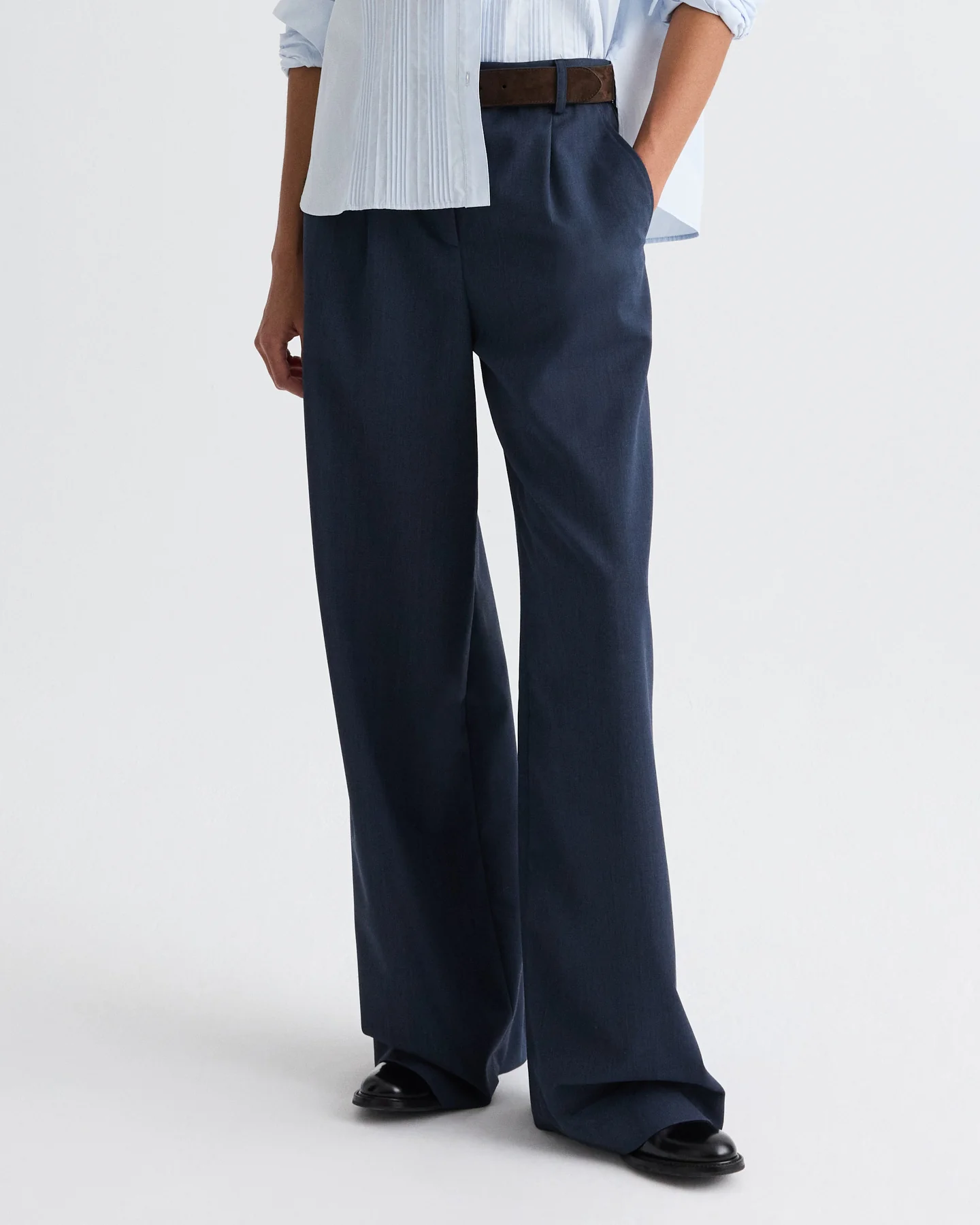 Hudson St. Pant in Denim Look Suiting - Image 2