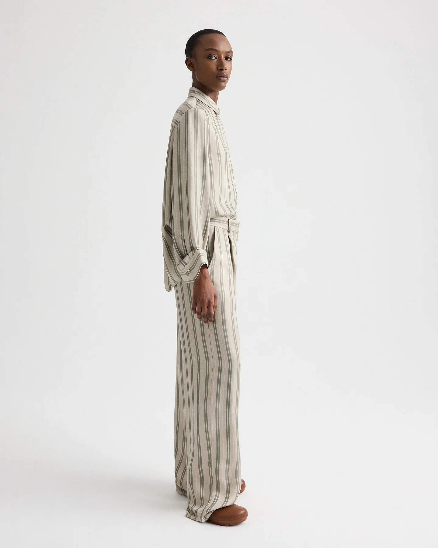 Hudson St Pant in Fluid Regency Stripe - Image 3