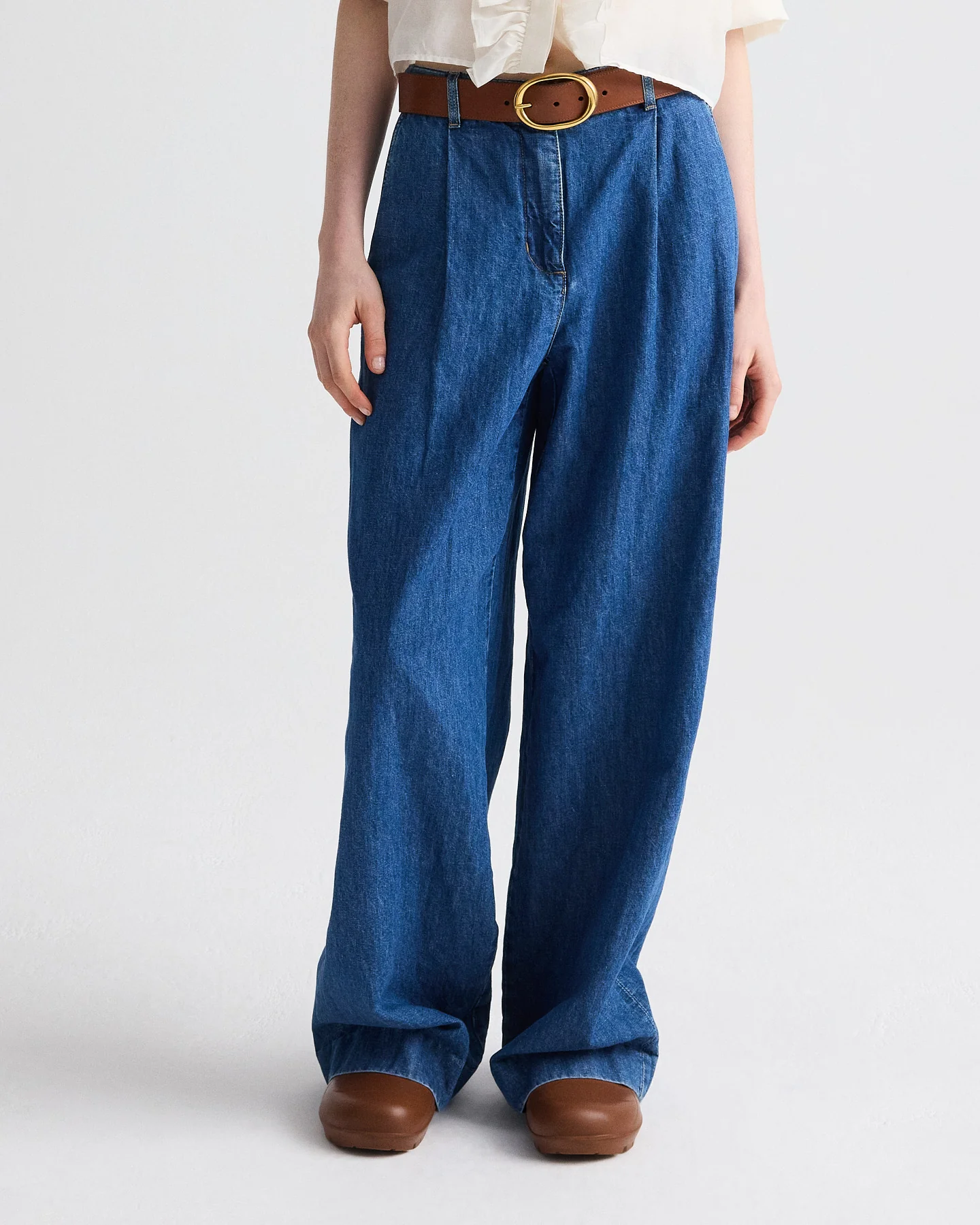 Hudson St Jean in Linen Cotton Denim - Image 3