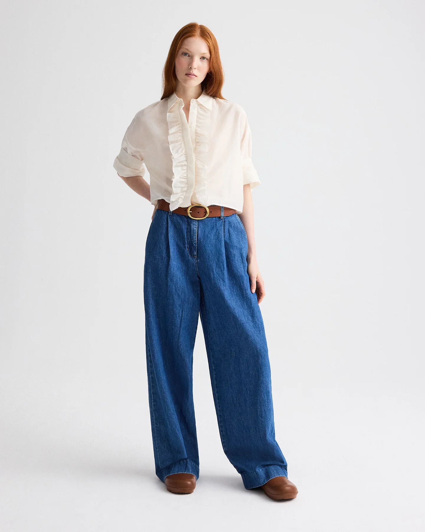 Hudson St Jean in Linen Cotton Denim - Image 4