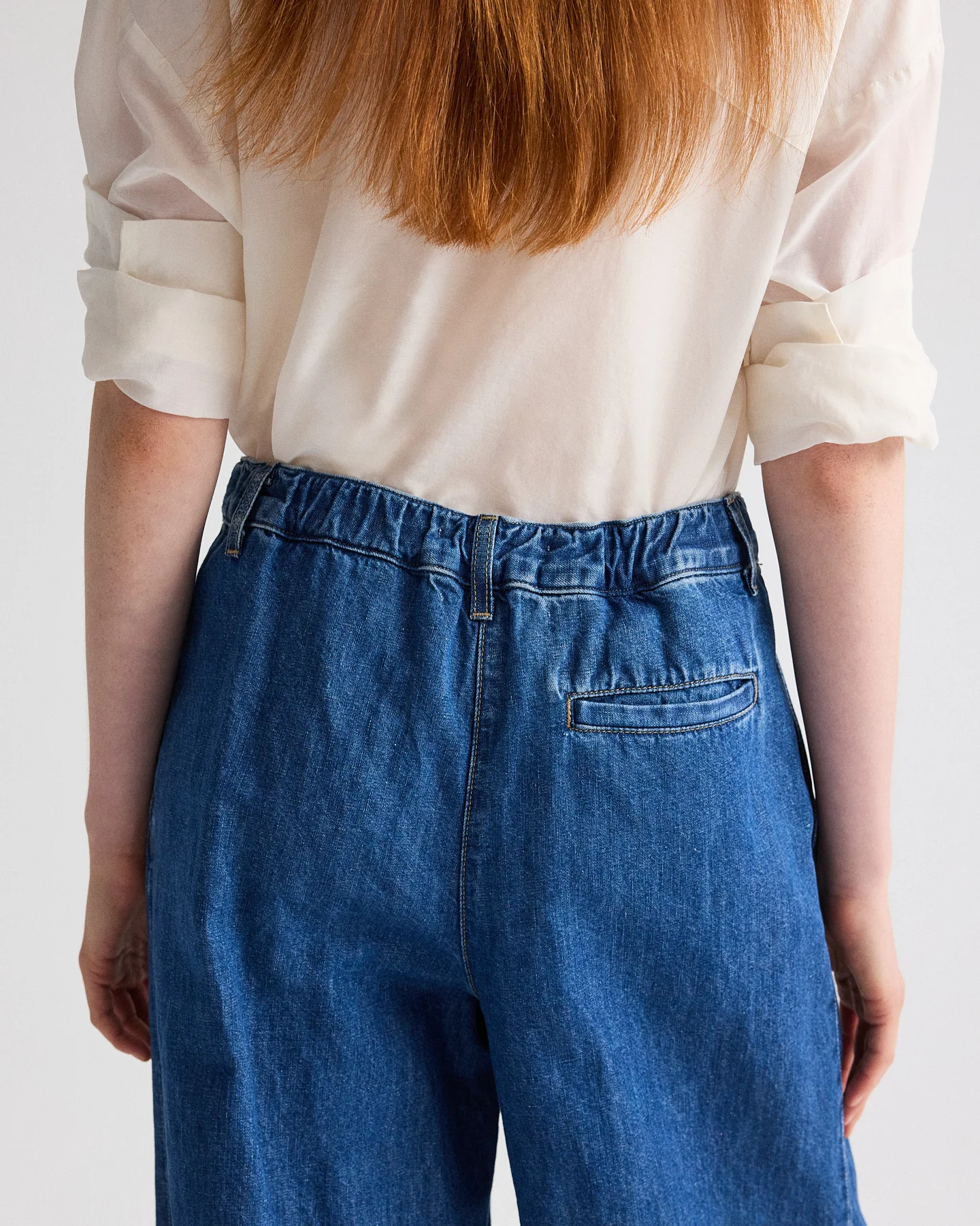 Hudson St Jean in Linen Cotton Denim - Image 7