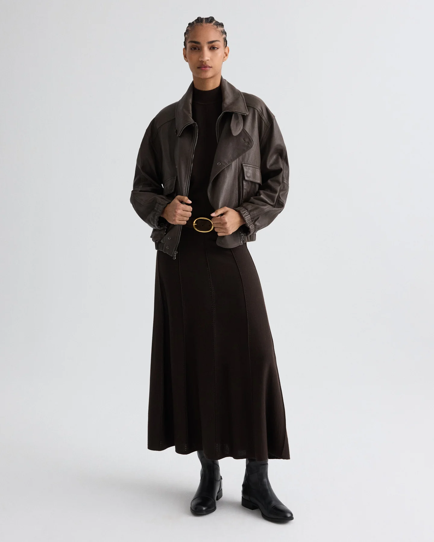 Hunter Jacket in Dolce Leather - Image 4