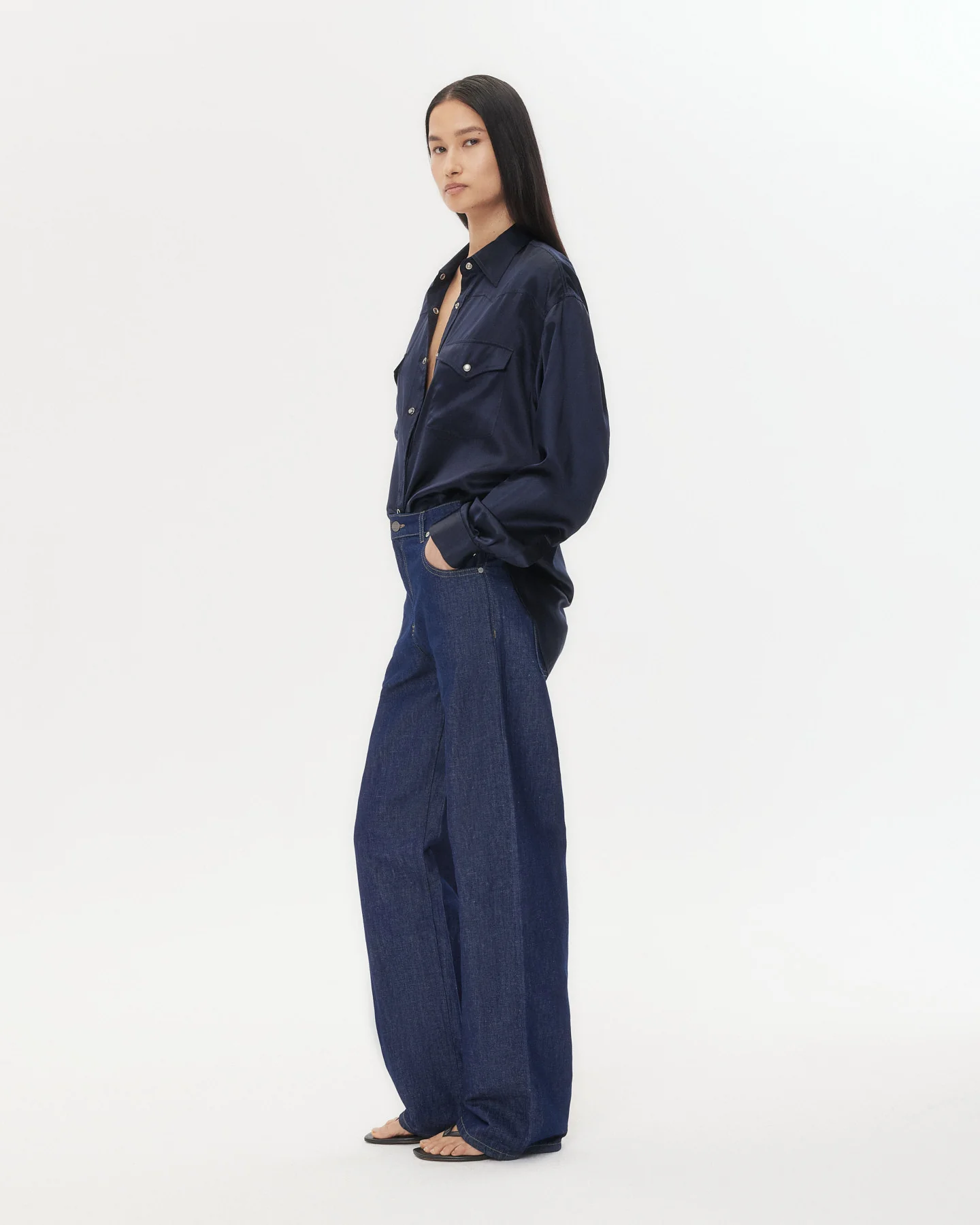 Easy Boy Pant in Linen Cotton Denim - Image 3