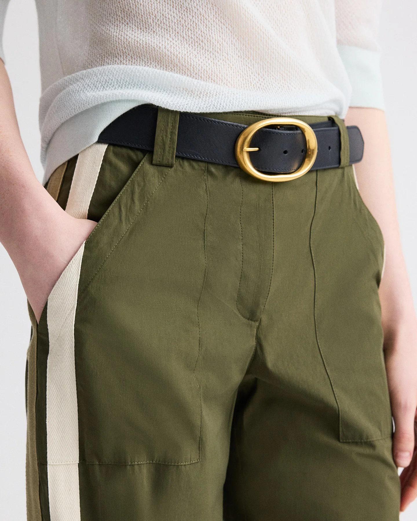 Isabelle Pant in Vintage Washed Poplin - Image 2