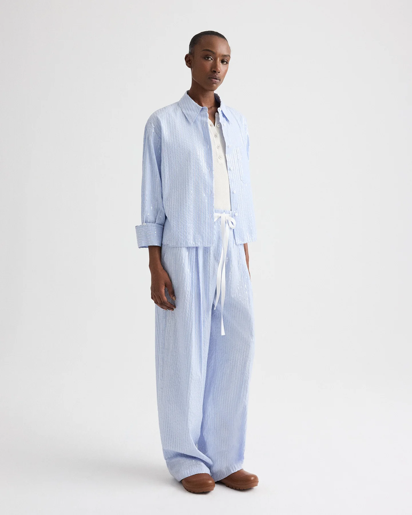 J.D. Shirt in Micro Triple Stripe - Image 3
