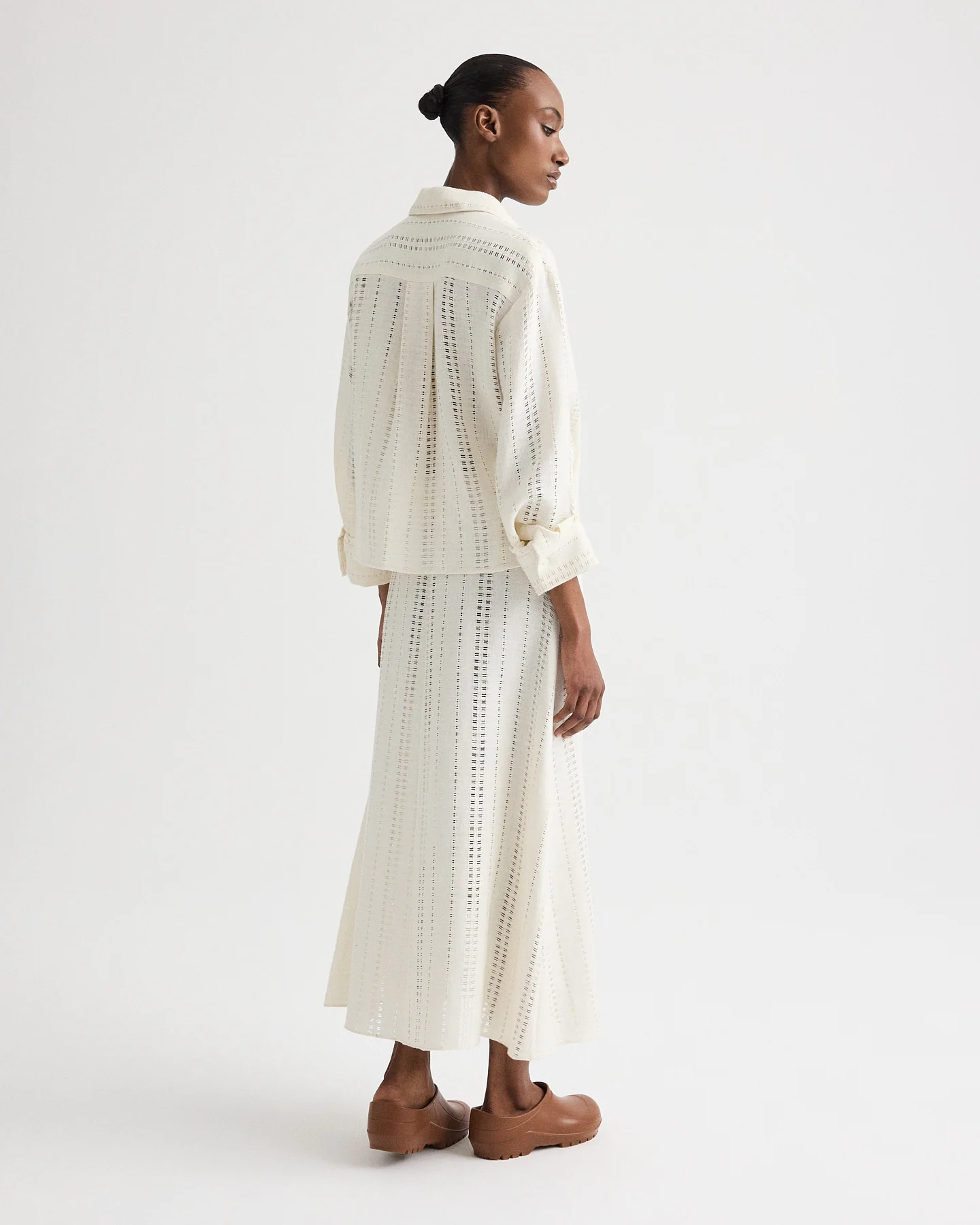 J.D. Shirt in Ladder Weave Linen - Image 5