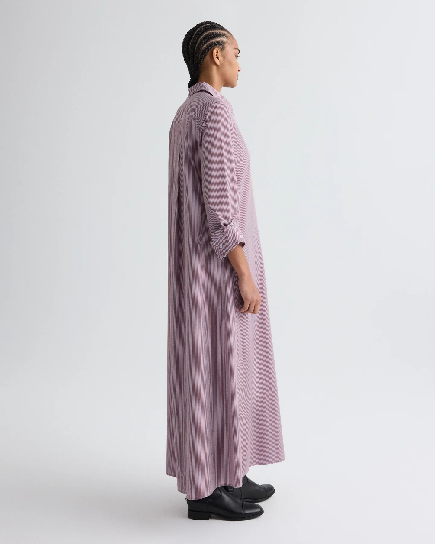 Jenny's Gown in Framed Micro Striped Shirting - Image 4