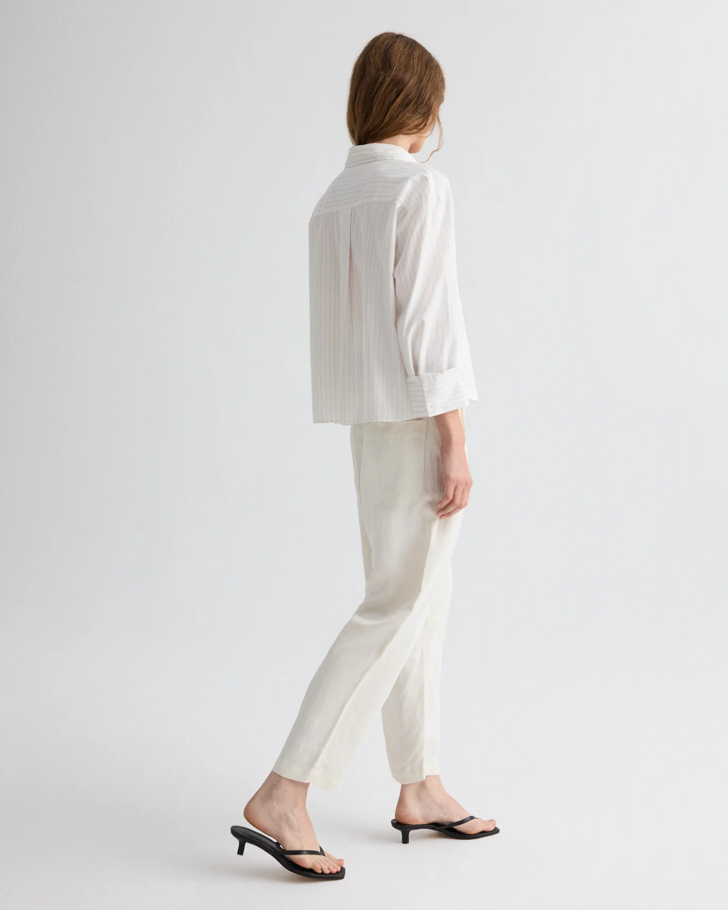 Jett Pant in Coated Viscose Linen - Image 5