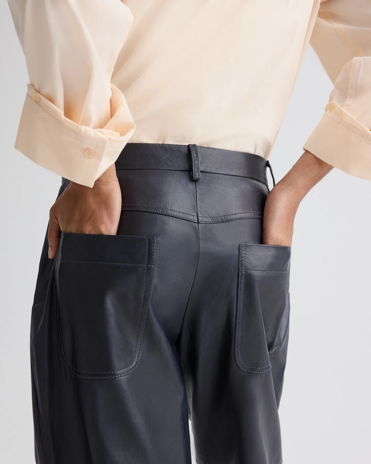 Jett Pant in Paper Leather - Image 3