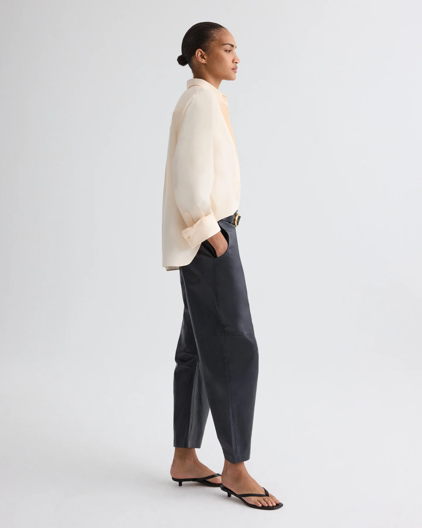 Jett Pant in Paper Leather - Image 4