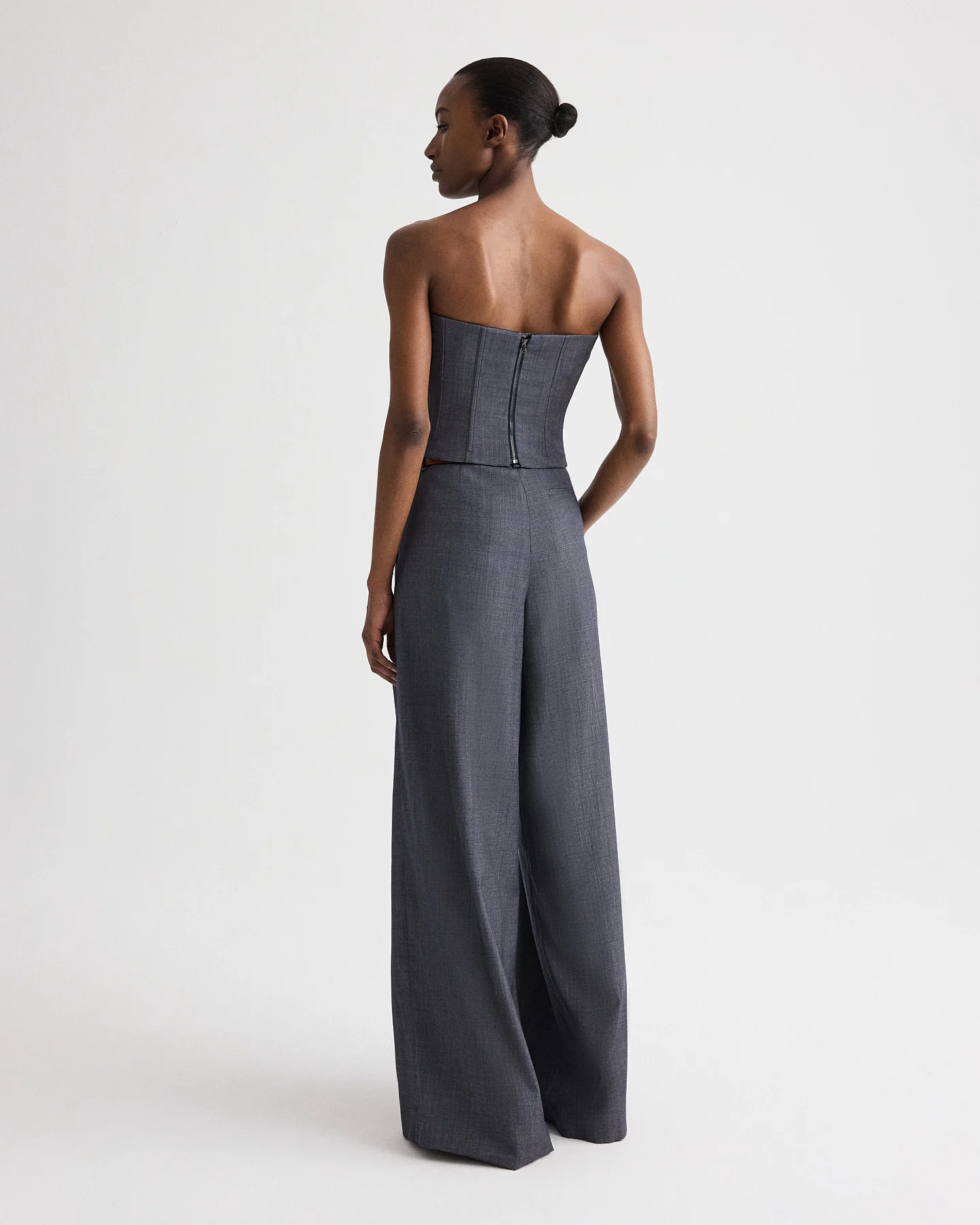 Jillian Bustier in Lightweight Viscose Wool - Image 5
