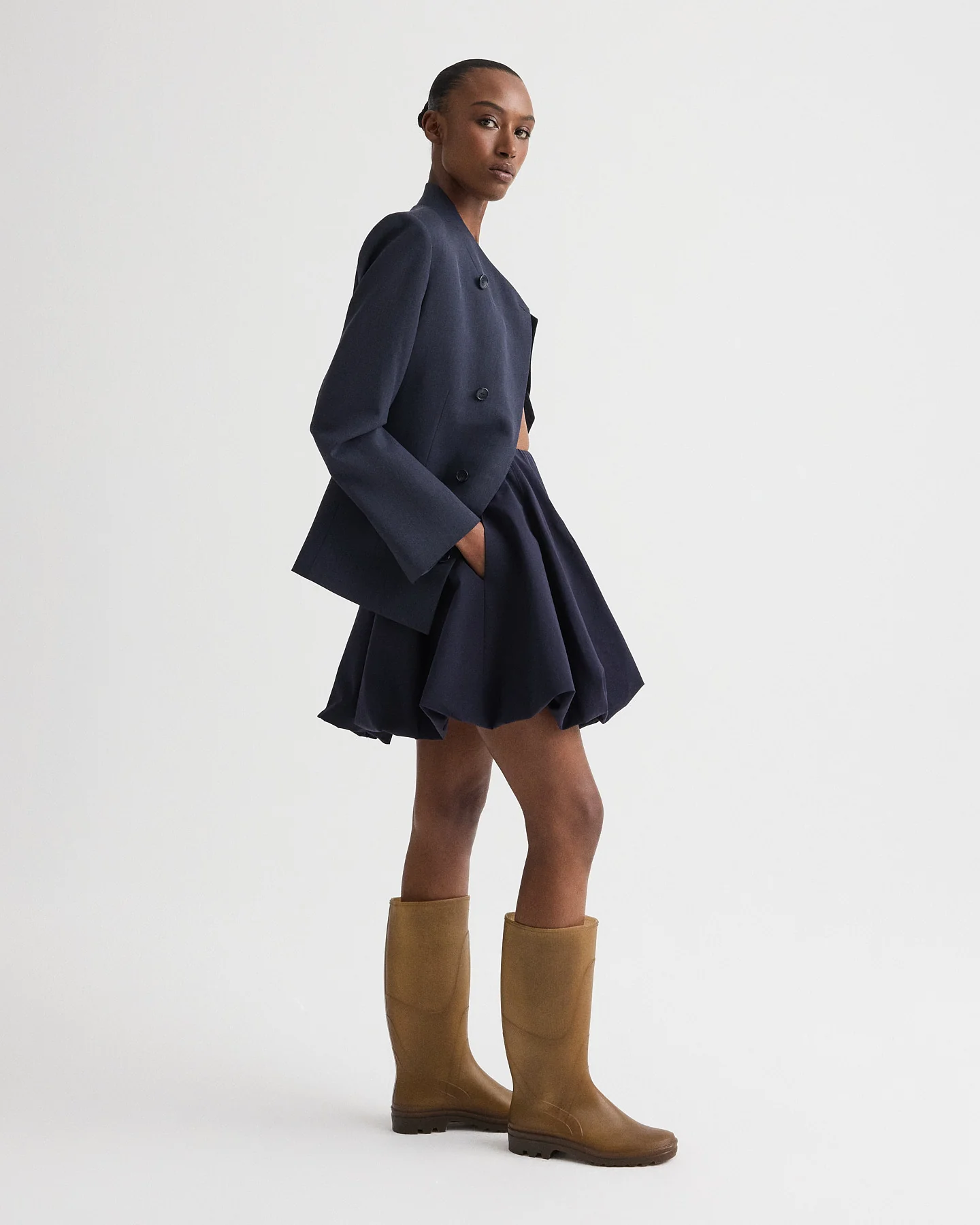 Julia Skirt in Cotton Shirting - Image 3