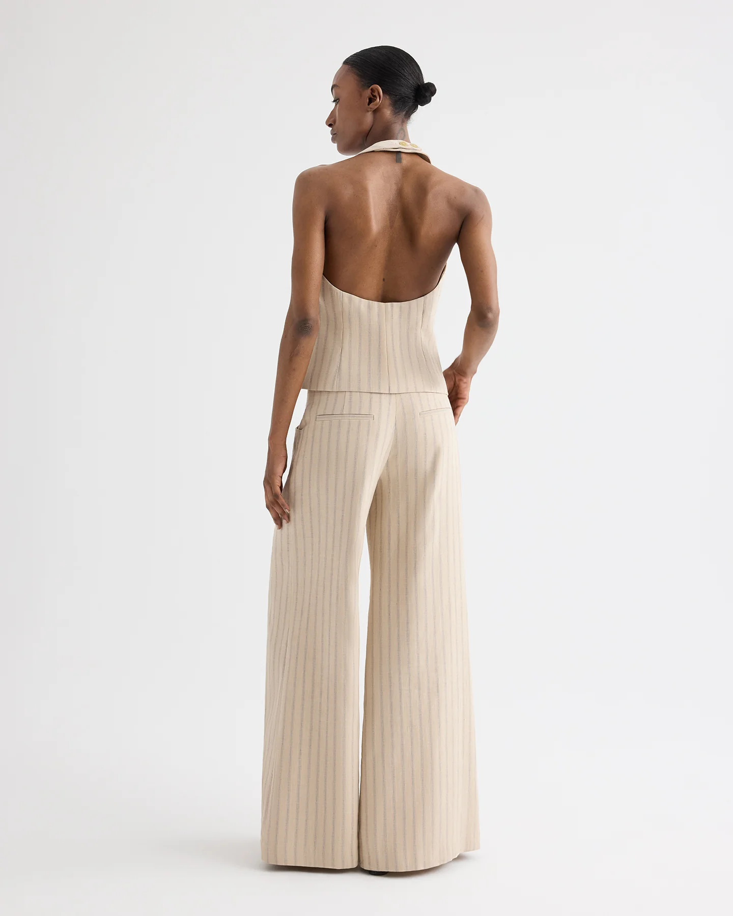 Keelyn Vest in Cotton Linen - Image 5