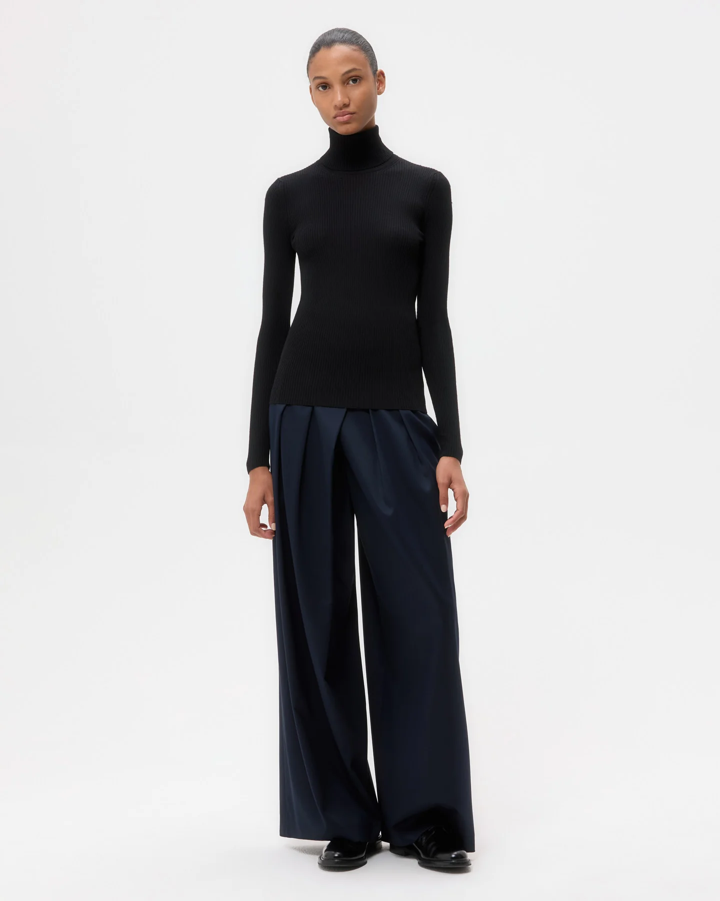 Knit Turtleneck in Merino Wool - Image 3