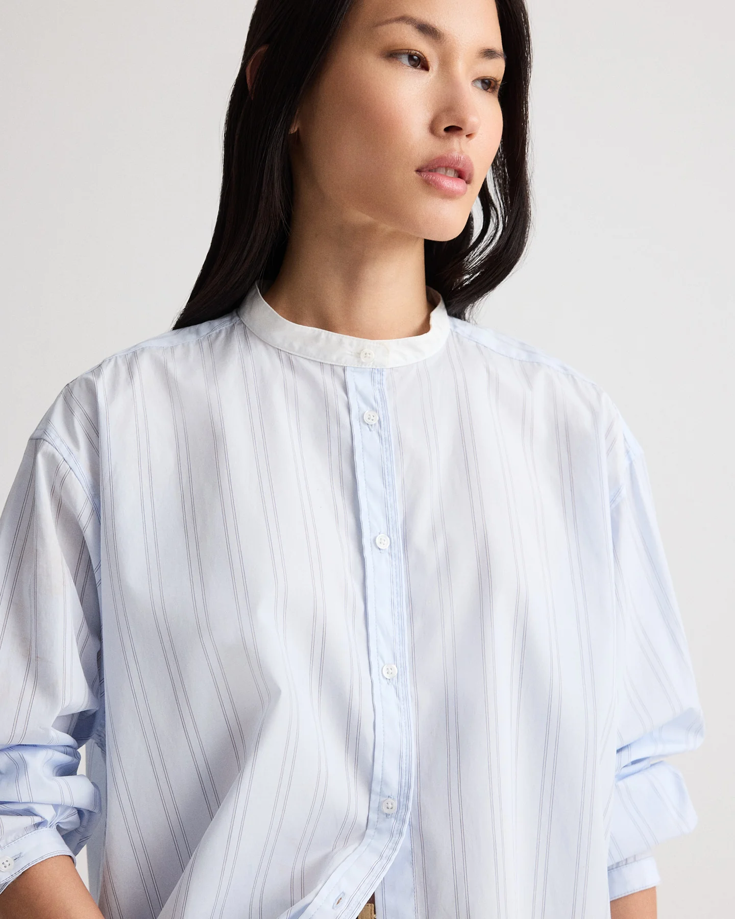 Late Check Out Top in Drop Needle Double Stripe - Image 2