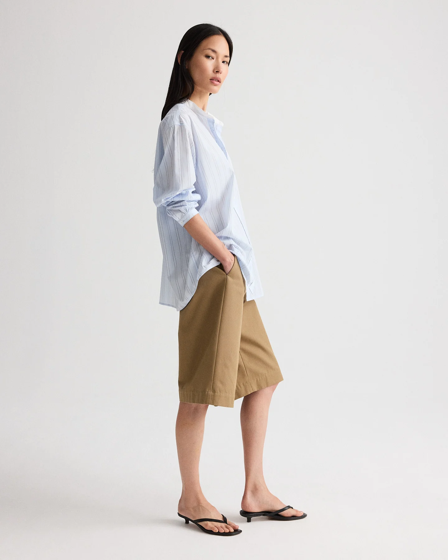 Late Check Out Top in Drop Needle Double Stripe - Image 3