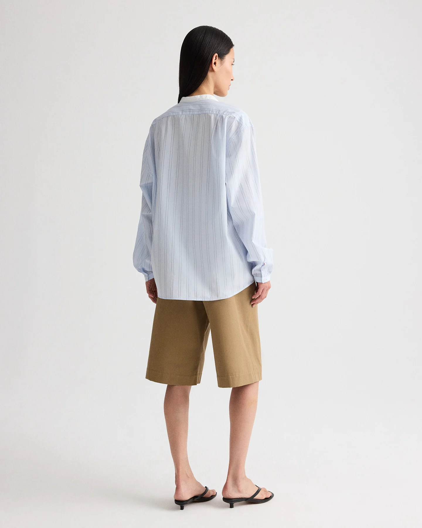 Late Check Out Top in Drop Needle Double Stripe - Image 5