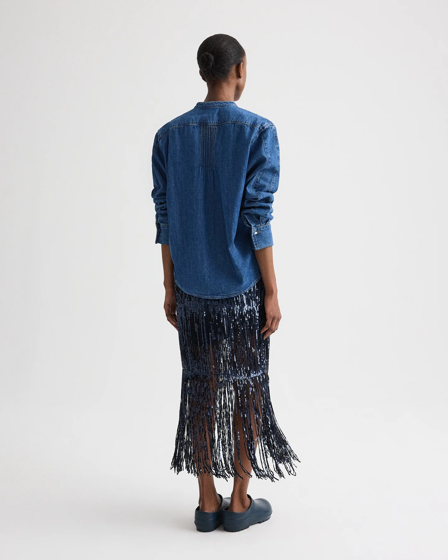 Laurel Skirt in Trapped Fringe Sequin - Image 4