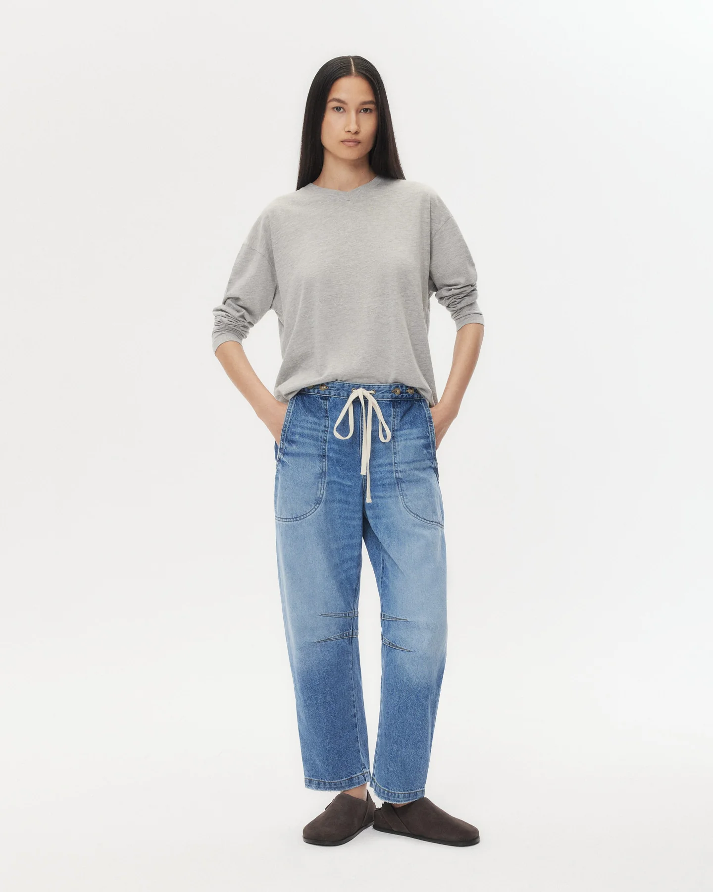LS High V Shirt in Supima Cotton - Image 3