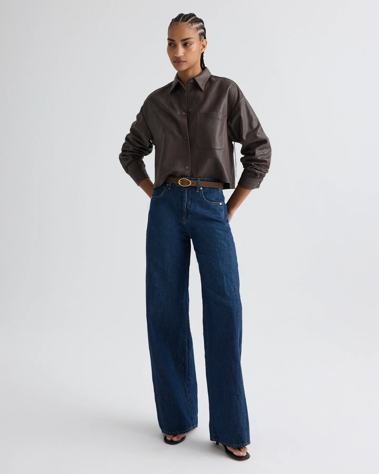 Little Big Joe Shirt in Embossed Python - Image 4