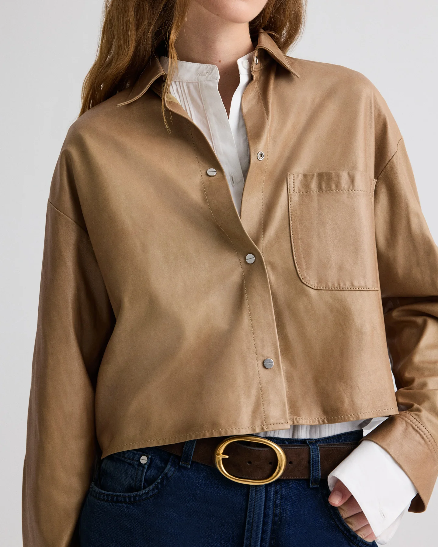 Little Big Joe Shirt in Paper Leather - Image 2