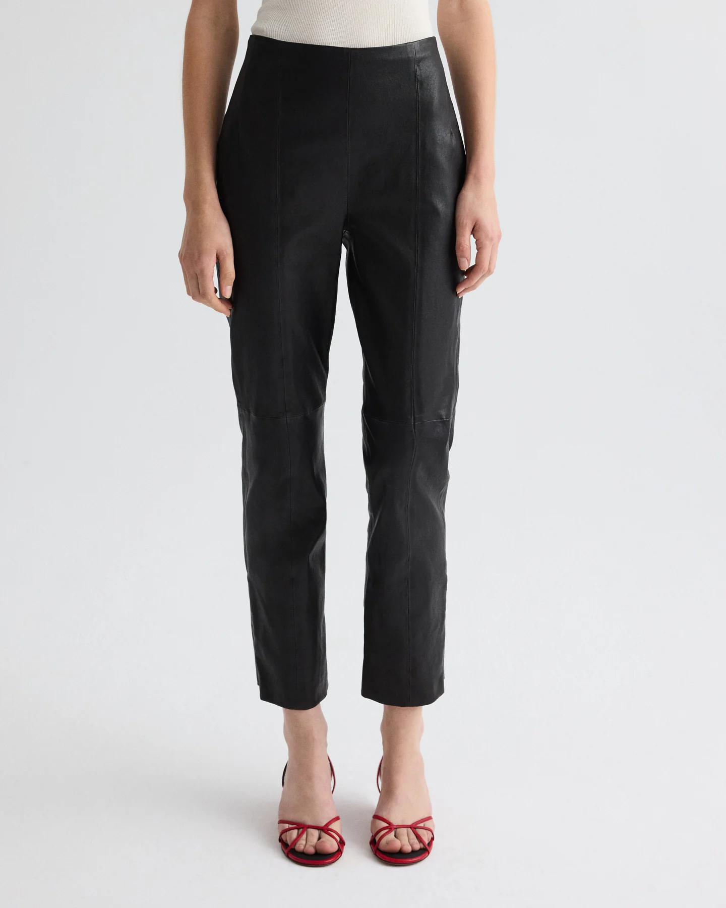 Logan Pant in Stretch Leather - Image 5