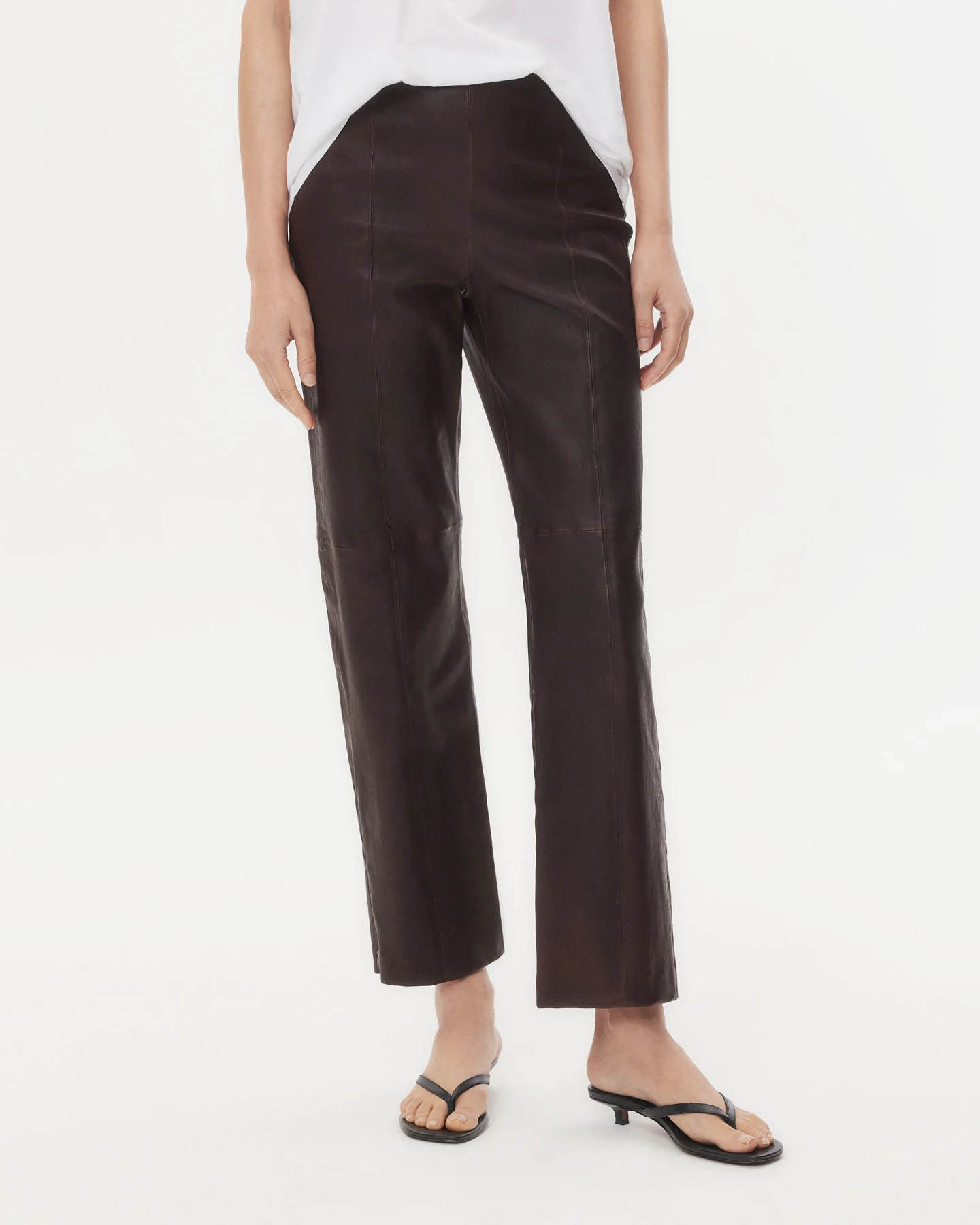 Logan Pant in Stretch Leather - Image 3